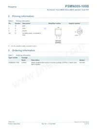 PSMN009-100B Datasheet Page 2