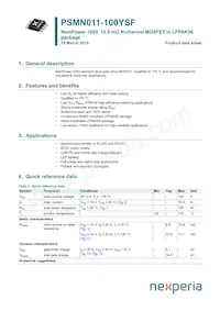PSMN011-100YSFX Datasheet Cover