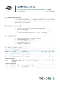 PSMN015-100YLX Datasheet Copertura