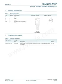 PSMN015-110P Datasheet Page 2