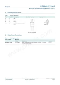 PSMN057-200P Datasheet Page 2