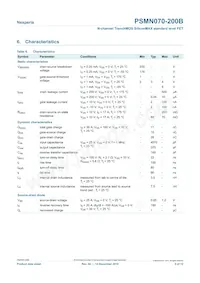 PSMN070-200B數據表 頁面 5