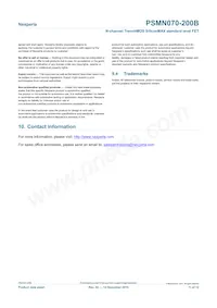 PSMN070-200B Datasheet Page 11