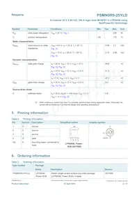 PSMN0R9-25YLDX數據表 頁面 2