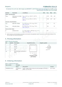 PSMN0R9-30ULDX Datasheet Pagina 2
