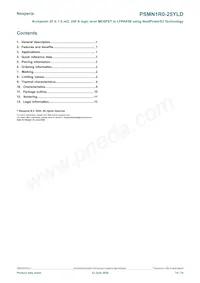 PSMN1R0-25YLDX Datasheet Page 14