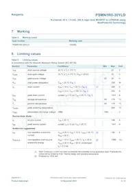 PSMN1R0-30YLDX數據表 頁面 3