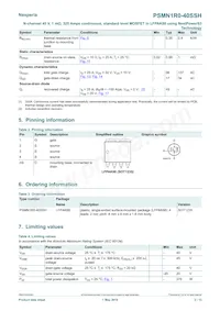 PSMN1R0-40SSHJ Datasheet Page 2
