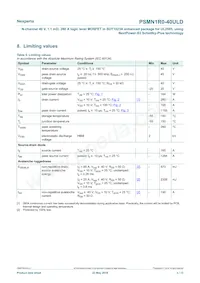 PSMN1R0-40ULDX Datasheet Page 3