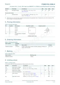 PSMN1R6-30MLHX Datasheet Page 2