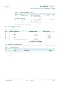 PSMN1R7-30YL Datasheet Pagina 2