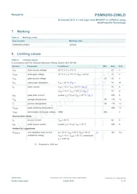 PSMN2R0-25MLDX Datasheet Page 3