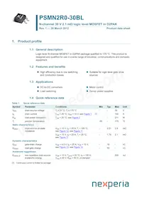 PSMN2R0-30BL Datasheet Cover