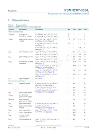 PSMN2R7-30BL數據表 頁面 6