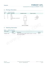 PSMN2R7-30PL Datasheet Page 2