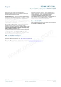 PSMN2R7-30PL Datasheet Page 14