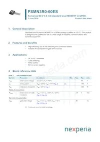 PSMN3R0-60ES Datasheet Copertura