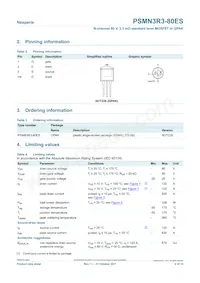 PSMN3R3-80ES Datasheet Page 2