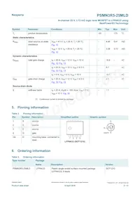 PSMN3R5-25MLDX Datasheet Page 2