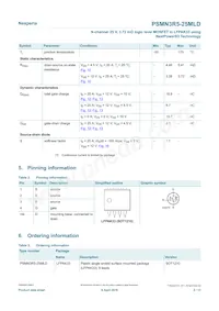 PSMN3R5-25MLDX Datasheet Pagina 2