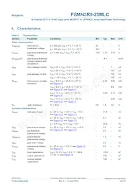 PSMN3R9-25MLC數據表 頁面 5
