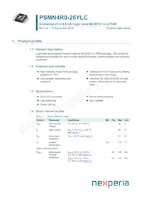 PSMN4R0-25YLC Datasheet Cover
