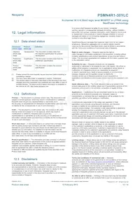 PSMN4R1-30YLC Datasheet Pagina 12