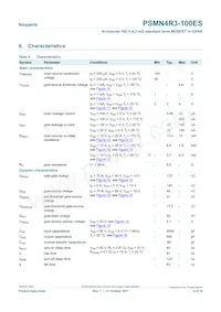 PSMN4R3-100ES Datasheet Page 5