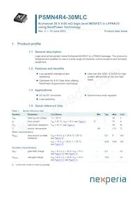 PSMN4R4-30MLC Datasheet Cover
