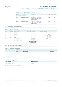 PSMN4R5-30YLC Datasheet Page 2