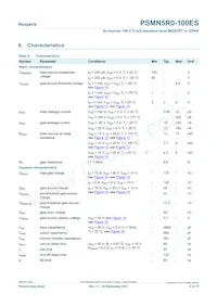 PSMN5R0-100ES Datasheet Page 6