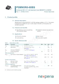 PSMN5R0-80BS Datasheet Cover