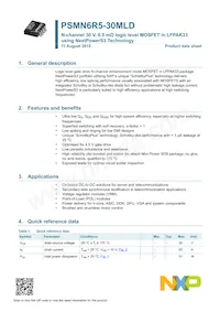 PSMN6R5-30MLDX Datasheet Page 2