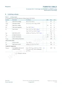 PSMN7R5-30MLDX Datasheet Page 3