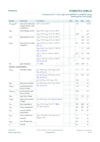 PSMN7R5-30MLDX數據表 頁面 6