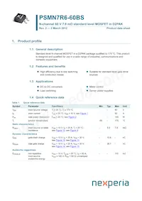 PSMN7R6-60BS Datasheet Cover