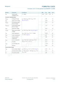 PSMN7R8-120ESQ數據表 頁面 6