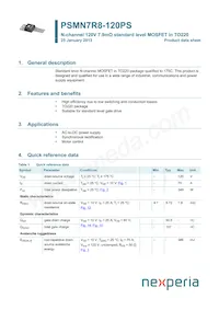 PSMN7R8-120PSQ Datasheet Cover
