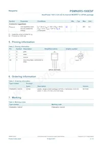 PSMN8R5-100ESFQ Datasheet Page 2
