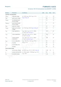 PSMN8R5-100ESQ Datasheet Page 6