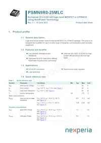 PSMN9R0-25MLC數據表 封面