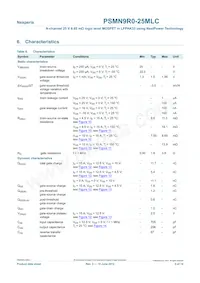 PSMN9R0-25MLC數據表 頁面 5
