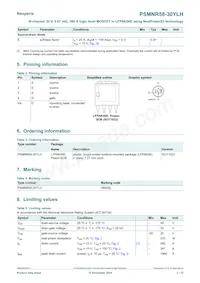 PSMNR58-30YLHX Datasheet Page 2