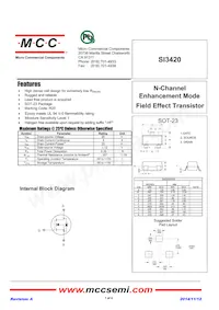 SI3420-TP Datasheet Cover
