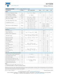 SI7153DN-T1-GE3 Datasheet Page 2