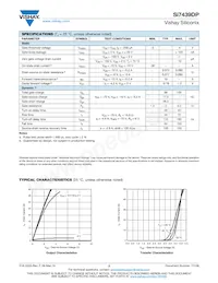 SI7439DP-T1-E3 Datasheet Page 2