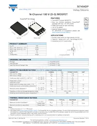SI7454DP-T1-GE3 Datasheet Cover