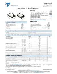 SIDR140DP-T1-GE3 Datasheet Cover