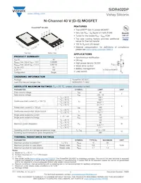SIDR402DP-T1-GE3 Datasheet Cover
