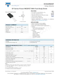 SIHA22N60EF-GE3 Datasheet Cover